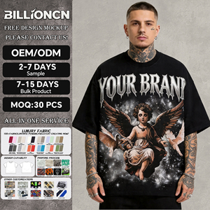 <span class=keywords><strong>T</strong></span>-<span class=keywords><strong>shirt</strong></span> da <span class=keywords><strong>uomo</strong></span> personalizzata 220 GSM in cotone grezzo tagliato a maniche corte, traspirante, con stampa serigrafica, vestibilità oversize e <span class=keywords><strong>taglio</strong></span> cropped boxy - Product Image 1