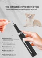 Détartreur ultrasonique rechargeable pour le nettoyage des dents des chats, des chiens et des petits animaux, avec embouts en acier inoxydable, pour usage domestique
