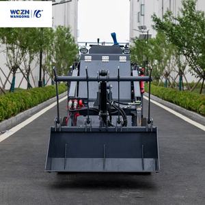 WGZN จัดส่งฟรี มินิสกิดสเตียร์ลอร์เดอร์ CE Epa เครื่องยนต์คูโบต้า มินิลอร์เดอร์แบบตีนตะขาบ 500 กก. 1 ตัน มินิวีลลอร์เดอร์สำหรับขาย - Product Image 3