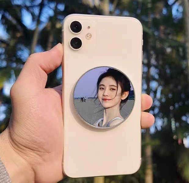 Magnetic Round Convex Selfie Mirror for Back Camera Slim Phone Magic Camera Selfie Magnet Mirror Gadget for Iphone Magsafe