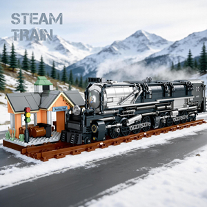 Set de Bloques de Construcción Union Pacific <span class=keywords><strong>BigBoy</strong></span>, 1277 Piezas, Modelo Retro de Tren de Vapor, Ladrillos de Tren para Armar, Juguete Educativo para Niños - Product Image 2