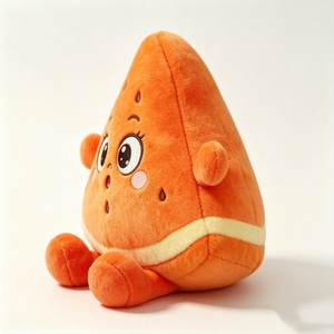 Peluche Personalizado de Rodaja de Naranja, Adorable Almohada de Peluche de Fruta, Suave Peluche de Dos Tonos Naranja y Crema - Product Image 3