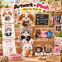 Nouvel Arrivage Breloques en Peluche pour Magasins d'Articles pour Animaux : Pomeranian, Chat Sphynx, Axolotl, Cochon d'Inde, Poisson Koi, Logo Personnalisé, Cadeaux de Détail, Vente en Gros