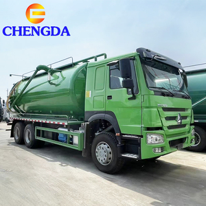 Camión de Limpieza de Alcantarillado Diésel con Dirección Izquierda Euro2 <span class=keywords><strong>Vicam</strong></span> Sewer Howo 6X4 400HP, Camión Remolque de Servicio Pesado para Vacío de Tanques Sépticos - Product Image 1