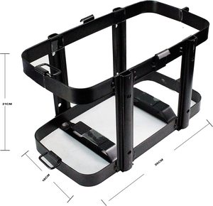 Support pour bidon jerrycan en acier inoxydable noir et vert pour remorque, pour bidons de <span class=keywords><strong>10L</strong></span> et 20L, support pour mini-bar - Product Image 4