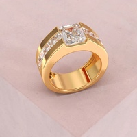 Bague en diamant de laboratoire Good Century, or 18 carats, sertie de doubles rangées d'émeraudes, bijoux fins sur mesure, élégante pour fiançailles