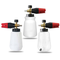 1/4 connecteur rapide, adapté au pistolet de nettoyage haute pression, pistolet à mousse 1 litre pistolet à bulles de neige distributeur de savon