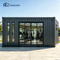 Maison conteneur pour salles de sport, sites sportifs et installations de loisirs, bâtiment de salle de fitness préfabriqué