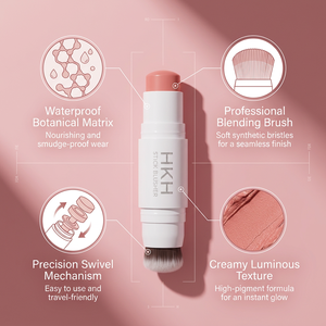 HKH Maquillaje Mineral Personalizado al por Mayor, Barra de Colorete e Iluminador de Doble Punta 3D, Resistente al Agua y de Larga Duración - Product Image 3