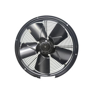 พัดลมระบายความร้อนแบบแกนหมุน รุ่น W4E350-CA06-01 ขนาด 350 มม. 230VAC 0.62A 140W 1390 รอบต่อนาที 2850 ลบ.ม./ชม.  ลูกปืนเม็ดกลม  วัสดุโลหะ  รับผลิตแบบ OEM ODM - Product Image 1