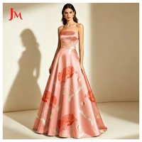 Tissu satiné en polyester soyeux de haute qualité, drapé, luxueux, imprimé sur mesure avec un motif floral pour robe femme