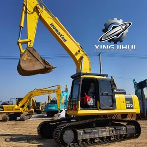 Excavatrice d'occasion Komatsu 270-7, marque japonaise d'origine, 27 tonnes, sur chenilles en caoutchouc, grande taille, modèle 2023, godet de 1,35 m - Product Image 4