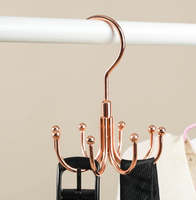 Lavinia Vente Chaude Multifonction En Métal Cintre Cravate Ceinture Cintre Avec 8 Racks Cintre Multifonction