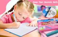 Journal intime pour filles avec cadenas, pour enfants, 7x5,25 pouces, pages lignées, carnet secret pour filles, cadeaux pour filles