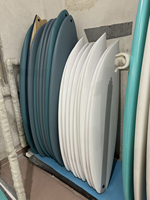Planche de Surf Shortboard 6 Pieds en Mousse EPS, Tissu de Fibre de Verre et Résine Époxy pour Adultes, Idéale pour l'Été et la Plage
