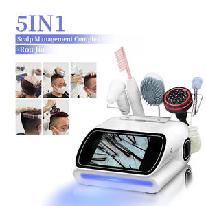 5 In 1 macchina per la crescita dei capelli per la cura del cuoio capelluto con analisi di rilevamento del follicolo pilifero <span class=keywords><strong>Nano</strong></span> Spray massaggio di vibrazione ad alta frequenza - Product Image 3