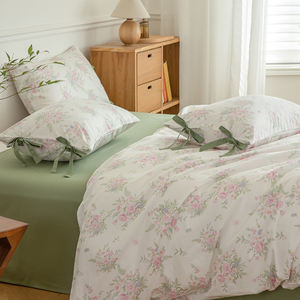 Set Copripiumino Stampato Floreale per Letto <span class=keywords><strong>Singolo</strong></span>, Matrimoniale o Queen Size, Set Lenzuola 100% Cotone, Set Biancheria da Letto all'Ingrosso - Product Image 1