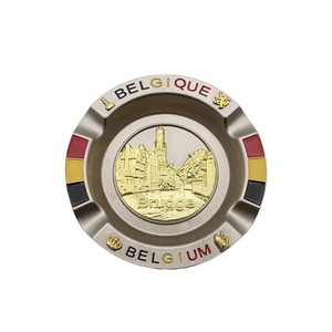 Cenicero de Metal Personalizado de Bélgica con Diseño de Lugares Emblemáticos de <span class=keywords><strong>Bruges</strong></span> y Bruselas para Turistas y Coleccionistas - Product Image 2