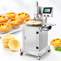 Machine automatique à presser la pâte à tartelettes en acier inoxydable, machine à fabriquer des coques de tartelettes pour boulangerie
