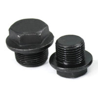 Bouchons de vis à tête hexagonale DIN910, acier au carbone Gr4.8 Gr8.8 Gr10.9 Gr12.9 ASTM A325 GR A B C oxyde noir