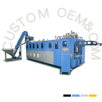 Machine automatique de fabrication de bouteilles d'eau en PET 17000BPH, souffleuse par étirage à 8 cavités avec système rotatif Delta