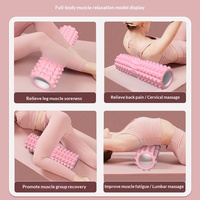 Nouveau design, balle de massage écologique pour yoga et relaxation, rouleau de massage, bâton de massage, rouleau en mousse pour le dos et les tissus profonds du corps entier