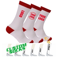 DESIGN GRATUIT & MOCK-UP Chaussette de basket-ball personnalisée Running Tube Design Tricot Logo Chaussette de sport en coton Chaussettes de sport unisexes personnalisées