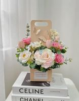Boîte d'emballage cadeau fleur rigide de luxe avec fermeture magnétique Boîte de papier recyclable pour la livraison de bouquet et les événements pour les fleuristes