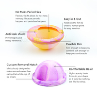 Vente en gros 100% Silicone médical Soins vaginaux période Copa Disque Menstruel Silicone