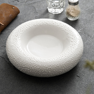 Assiette à soupe en céramique Plats Rond Apéritif Salade Dessert Soupe Démarreur Purée Plateau de Service Buffet Restaurant Vaisselle Vaisselle - Product Image 1