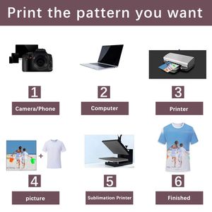 เสื้อยืดพิมพ์ลายทั้งตัว 100% โพลีเอสเตอร์ ดีไซน์แบบซับลิเมชั่น เสื้อสีสันสดใสสำหรับผู้ชายและผู้หญิง เสื้อยืดพิมพ์ลายเต็มตัวแบบกำหนดเอง เนื้อผ้าสัมผัสนุ่มเหมือนผ้าฝ้าย - Product Image 4
