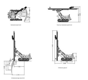 블러블리 에어ROC T25 15M 깊이 64-102mm 직경 탑 해머 드릴링 장비 경암 시추 장비 - Product Image 5