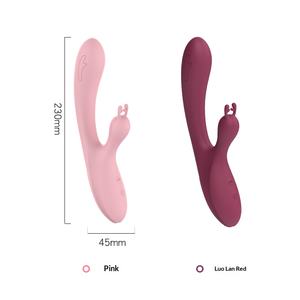 Dual Motor G-Spot Rabbit Vibrator - 10 Modes Clitoral Stimulator Adjustable Angle AV <strong>Massager</strong> Body-Safe USB Charging Sextoy <strong>B2B</strong> - Product Image 5
