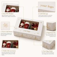 Hochwertige Umweltfreundliche Weihnachtsgeschenkbox Zweiteilige Starre Box mit Klarsichtfenster Produktpräsentation Öffnungsdeckel für Farbdruck