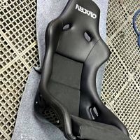 Siège baquet de course universel réglable en fibre de carbone noire, conçu sur mesure, fabriqué en Chine