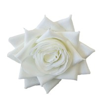 Rose artificielle d'angle en tissu de soie moderne faite à la main, tête de fleur de simulation pour décoration murale, accessoires de mariage, photographie extérieure, maison