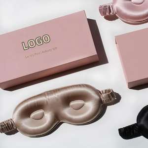 <span class=keywords><strong>Masque</strong></span> de sommeil en soie de mûrier 100% pure, super doux, tricoté en 3D, personnalisé, <span class=keywords><strong>avec</strong></span> sangle élastique pour les voyages et la santé des <span class=keywords><strong>yeux</strong></span> - Product Image 1