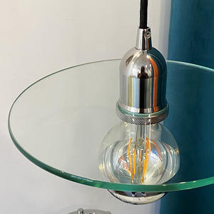 Modern Art Bauhaus-Style Prince Chandelier Antique <b>Chrome</b> Glass Lamp for Dining Room Bar Counter Bedroom-Available Middle Size - Product Image 4