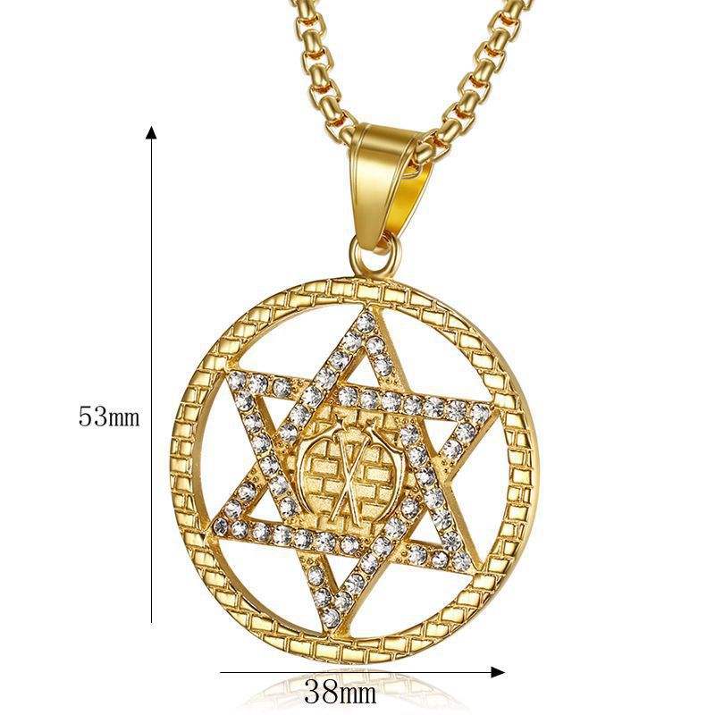 Gold Single Pendant Without Chain