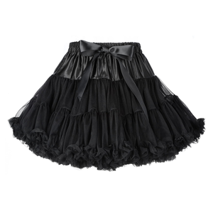 Women's Elastic Bridal Fluffy Chiffon <strong>Tulle</strong> Petticoat 100% Polyester 45cm Length for COSPLAY Multi-Layer <strong>Tulle</strong> Tutu <strong>Underskirt</strong> - Product Image 5