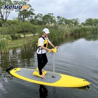 Planche de surf à pédales pour sports nautiques avec système de propulsion par les pieds – Équipement de sport aquatique
