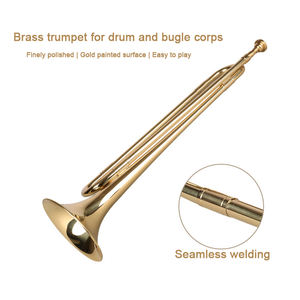 ทรัมเป็ต Starway ระดับมืออาชีพ เครื่องดนตรีทองเหลือง บีแฟลต เคลือบแล็กเกอร์สีทอง ทรัมเป็ต 3 โทน สำหรับผู้เริ่มต้น - Product Image 6