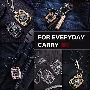 MecArmy CMP2-T High Sensitivity EDC <strong>Compass</strong> Mechanical Instrument Inspired Design With Exquisite Engrave (Brass ) - Product Image 6