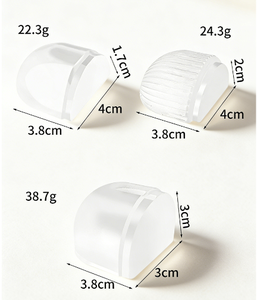 Protecteur de porte en silicone souple, autocollant, anti-collision, pour chambre, cuisine, bureau, protection murale - Product Image 5