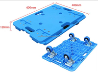 Chariot de manutention pour meubles, chariot plat pour entrepôt logistique, chariot de manutention à roues pivotantes, chariot à palettes en plastique emboîtable