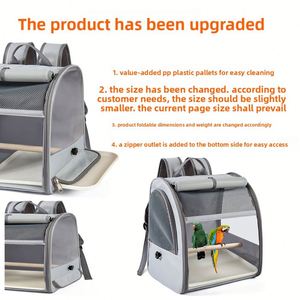 Mochila Transpirable y Portátil para Pájaros con Diseño Anti-Escape, Gran Capacidad para Mascotas Pequeñas y Loros - Product Image 3
