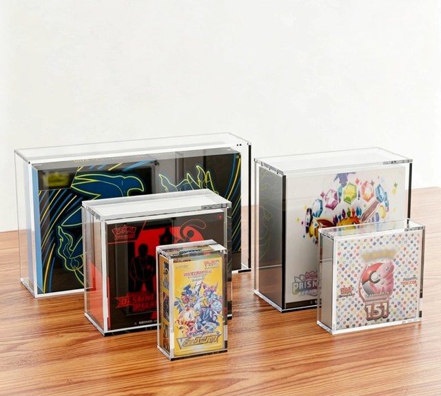 UV Resistant Acrylic ETB Case With Magnetic Lid Pokemon TCG Collection Protector