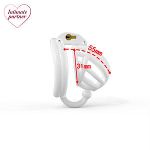 Dispositivo di Castità Maschile Serie Master con Gabbia Ristretta e Bloccante con 4 Anelli di Base - Product Image 2