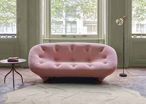Sofá de Dos Plazas de Lujo con Respaldo Alto y Forma Orgánica Icónica, Estilo Media Luna, para Villa Contemporánea - Product Image 3