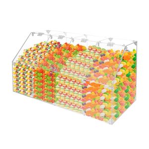 Tùy chỉnh Acrylic phân vùng thực phẩm khô hiển thị container bán lẻ khoang Dispenser cho kẹo sô cô la - Product Image 3